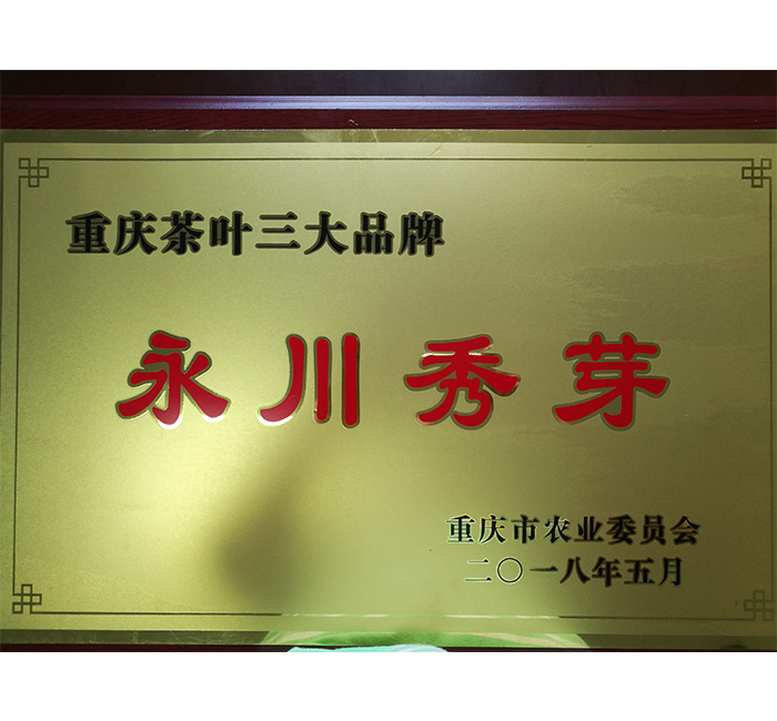 永川秀芽被评为重庆三大茶叶品牌